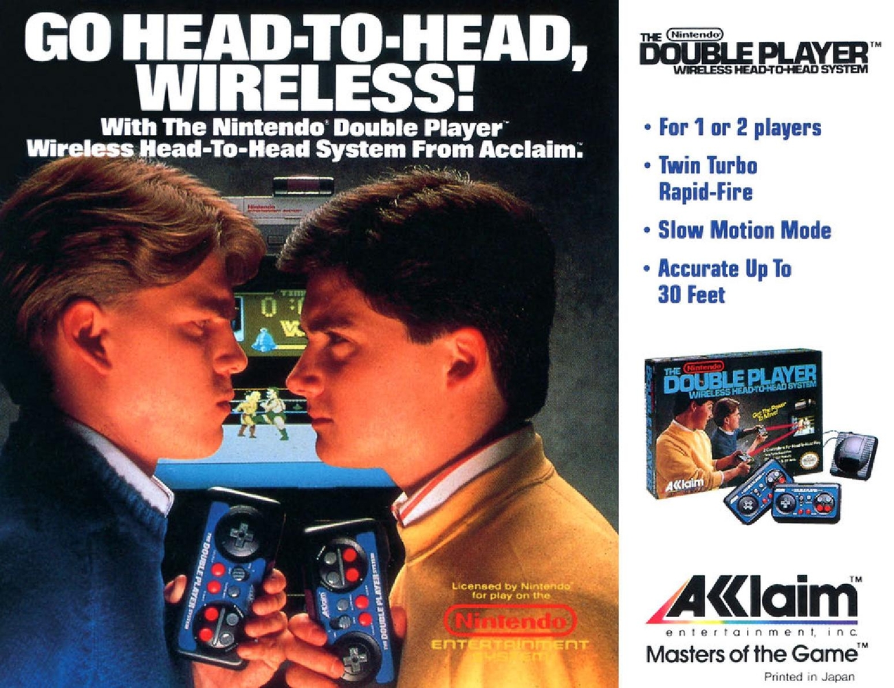 Double Dragon II - The Revenge sur Nes : La notice