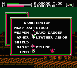 Soluce de Faxanadu sur Nes : Partie 1 - Le début de la plaine