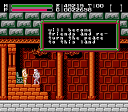 Soluce de Faxanadu sur Nes : Partie 7 - le chateau du démon : Dartmoor