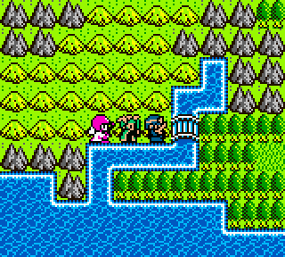 Ceci est un screen de Dragon Warrior II Le test de Dragon Warrior I & II sur Game Boy Color