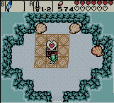 Zelda oracle of ages sur Game boy color : Les quarts de coeur