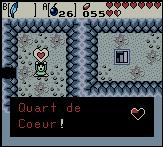 Zelda oracle of ages sur Game boy color : Les quarts de coeur