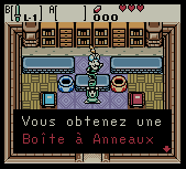 Zelda oracle of ages sur Game boy color : les objets