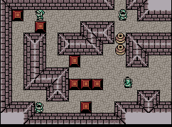 Soluce de Zelda Oracle Of Ages (Zelda OOA) sur Game Boy Color (GBC) : Donjon 1, tombe esprit