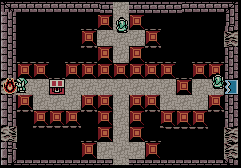 Soluce de Zelda Oracle Of Ages (Zelda OOA) sur Game Boy Color (GBC) : Donjon 1, tombe esprit