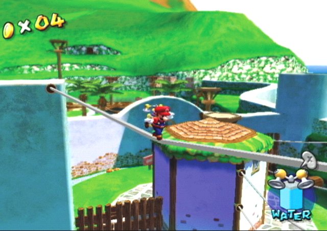Le test de Super Mario Sunshine sur Game Cube (GC)