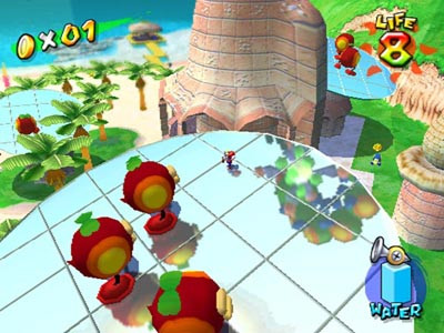 Le test de Super Mario Sunshine sur Game Cube (GC)