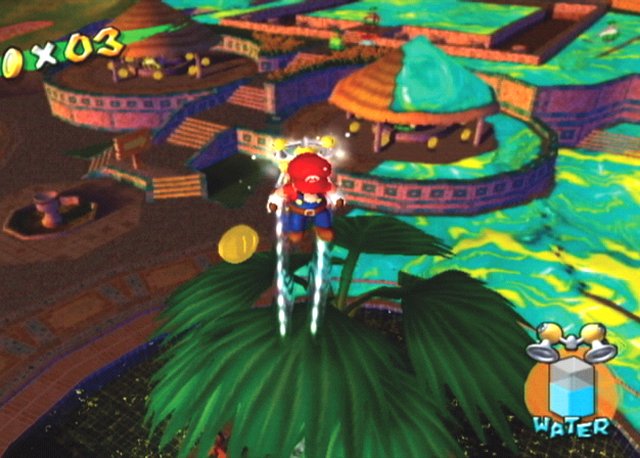 Le test de Super Mario Sunshine sur Game Cube (GC)