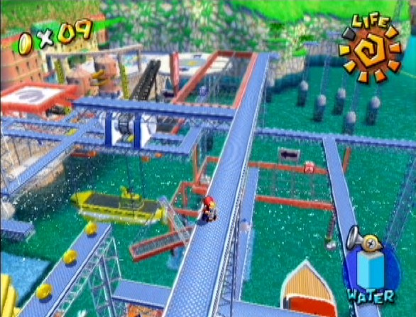 Le test de Super Mario Sunshine sur Game Cube (GC)
