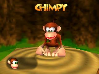 Le casting de Banjo et Kazooie sur Nintendo 64 (n64) : les 1er rôlesChimpy