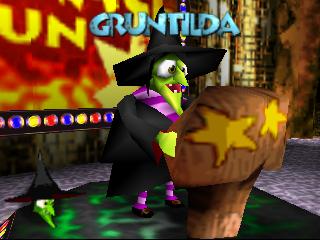 Le casting de Banjo et Kazooie sur Nintendo 64 (n64) : les 1er rôlesGruntilda