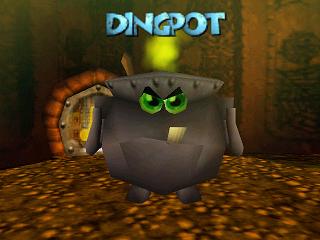 Le casting de Banjo et Kazooie sur Nintendo 64 (n64) : les 2nds rôles (de Bawl à Lockup)Dingpot