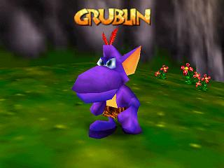 Le casting de Banjo et Kazooie sur Nintendo 64 (n64) : les 2nds rôles (de Bawl à Lockup)Grublin