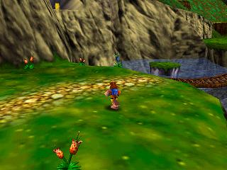 Soluce de Banjo & Kazooie sur nintendo 64 (n64) : Niveau 1 - Mumbo's Mountain, la montagne Mumbo