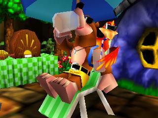 Soluce de Banjo & Kazooie sur nintendo 64 (n64) : Le labyrinthe aux questions de Gruntilda