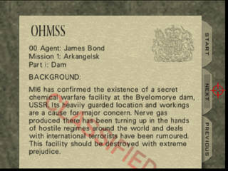 GoldenEye 007 на Nintendo 64 -  Миссия 1: Arkangelsk - часть i: Dam