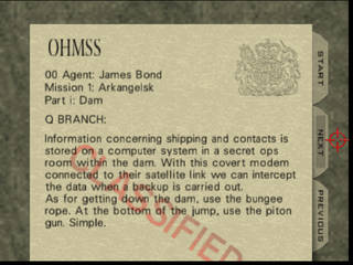 GoldenEye 007 на Nintendo 64 -  Миссия 1: Arkangelsk - часть i: Dam