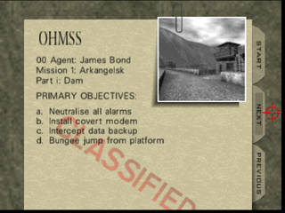 GoldenEye 007 на Nintendo 64 -  Миссия 1: Arkangelsk - часть i: Dam