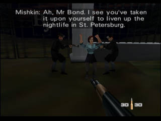 GoldenEye 007 sur Nintendo 64 - 00 Agent Mission 6 : St. Petersburg - part i : Statue Park