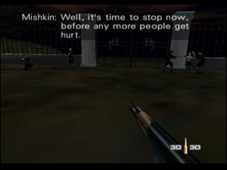 GoldenEye 007 sur Nintendo 64 - 00 Agent Mission 6 : St. Petersburg - part i : Statue Park