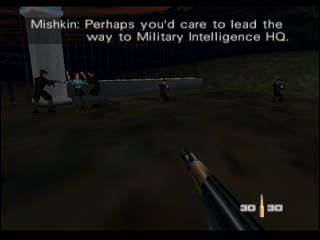 GoldenEye 007 sur Nintendo 64 - 00 Agent Mission 6 : St. Petersburg - part i : Statue Park