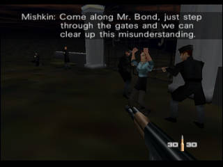 GoldenEye 007 sur Nintendo 64 - 00 Agent Mission 6 : St. Petersburg - part i : Statue Park