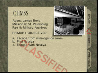 GoldenEye 007 sur Nintendo 64 -  Mission 6 : St. Petersburg - part ii : Military Archives