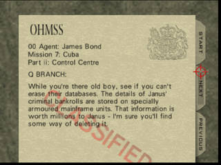 GoldenEye 007 sur Nintendo 64 -  Mission 7 : Cuba - part ii : Control Centre
