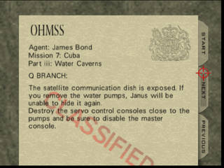 GoldenEye 007 sur Nintendo 64 -  Mission 7 : Cuba - part iii : Water Caverns