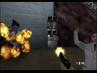 GoldenEye 007 sur Nintendo 64 - 00 Agent Mission 7 : Cuba - part iii : Water Caverns