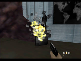 GoldenEye 007 sur Nintendo 64 - 00 Agent Mission 7 : Cuba - part iii : Water Caverns