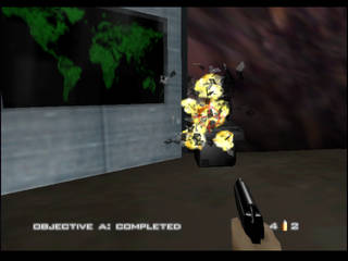 GoldenEye 007 sur Nintendo 64 - 00 Agent Mission 7 : Cuba - part iii : Water Caverns
