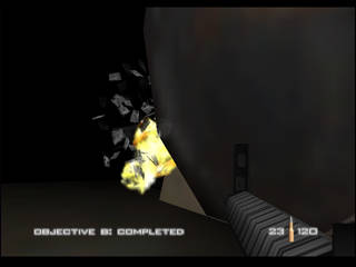 GoldenEye 007 sur Nintendo 64 - 00 Agent Mission 7 : Cuba - part iii : Water Caverns