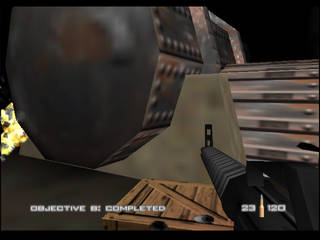 GoldenEye 007 sur Nintendo 64 - 00 Agent Mission 7 : Cuba - part iii : Water Caverns