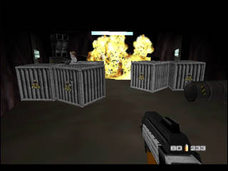 GoldenEye 007 sur Nintendo 64 - 00 Agent Mission 7 : Cuba - part iii : Water Caverns