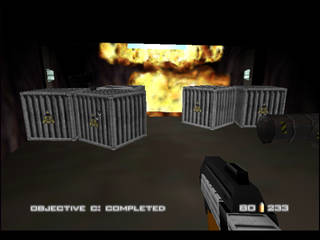GoldenEye 007 sur Nintendo 64 - 00 Agent Mission 7 : Cuba - part iii : Water Caverns