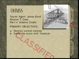 GoldenEye 007 sur Nintendo 64 - 00 Agent Mission 7 : Cuba - part iv : Cradle