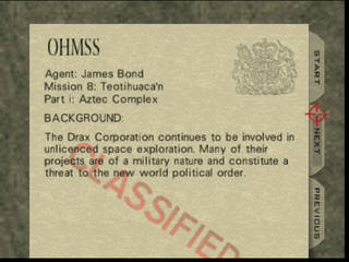 GoldenEye 007 on Nintendo 64 -  Mission 8: Teotihuaca'n - part i: Aztec Complex