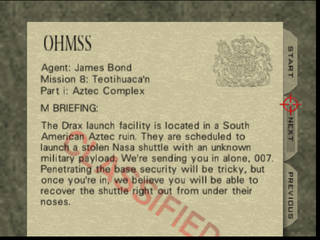 GoldenEye 007 on Nintendo 64 -  Mission 8: Teotihuaca'n - part i: Aztec Complex