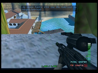 PerfectDark 007 sur Nintendo 64 - Agent Mission 2 : Villa Carrington - part 1 : Villa Carrington : Otage PerfectDark 007 sur Nintendo 64 - Agent Mission 2 : Villa Carrington - part 1 : Villa Carrington : Otage