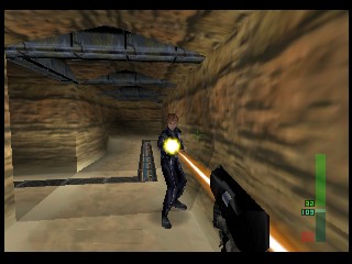 PerfectDark 007 sur Nintendo 64 - Agent Mission 2 : Villa Carrington - part 1 : Villa Carrington : Otage PerfectDark 007 sur Nintendo 64 - Agent Mission 2 : Villa Carrington - part 1 : Villa Carrington : Otage