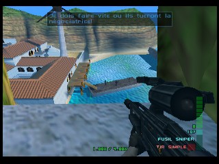 PerfectDark 007 sur Nintendo 64 - Agent spécial Mission 2 : Villa Carrington - part 1 : Villa Carrington : Otage PerfectDark 007 sur Nintendo 64 - Agent spécial Mission 2 : Villa Carrington - part 1 : Villa Carrington : Otage