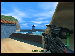 PerfectDark 007 sur Nintendo 64 - Agent spécial Mission 2 : Villa Carrington - part 1 : Villa Carrington : Otage