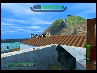 PerfectDark 007 sur Nintendo 64 - Agent spécial Mission 2 : Villa Carrington - part 1 : Villa Carrington : Otage PerfectDark 007 sur Nintendo 64 - Agent spécial Mission 2 : Villa Carrington - part 1 : Villa Carrington : Otage