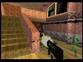 PerfectDark 007 sur Nintendo 64 - Agent Perfect Mission 2 : Villa Carrington - part 1 : Villa Carrington : Otage PerfectDark 007 sur Nintendo 64 - Agent Perfect Mission 2 : Villa Carrington - part 1 : Villa Carrington : Otage