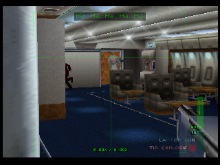 PerfectDark 007 sur Nintendo 64 - Agent Perfect Mission 5 : Air Base - part 2 : Air Force One: Antiterrorism
