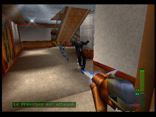 PerfectDark 007 sur Nintendo 64 - Agent Perfect Mission 5 : Air Base - part 2 : Air Force One: Antiterrorism