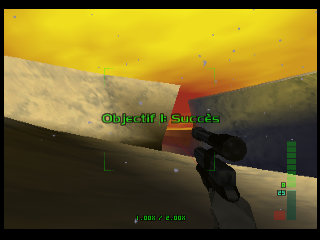 PerfectDark 007 sur Nintendo 64 - Agent spécial Mission 5 : Air Base - part 3 : Crash Site: Confrontation