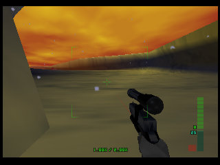 PerfectDark 007 sur Nintendo 64 - Agent spécial Mission 5 : Air Base - part 3 : Crash Site: Confrontation