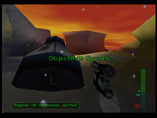 PerfectDark 007 sur Nintendo 64 - Agent spécial Mission 5 : Air Base - part 3 : Crash Site: Confrontation